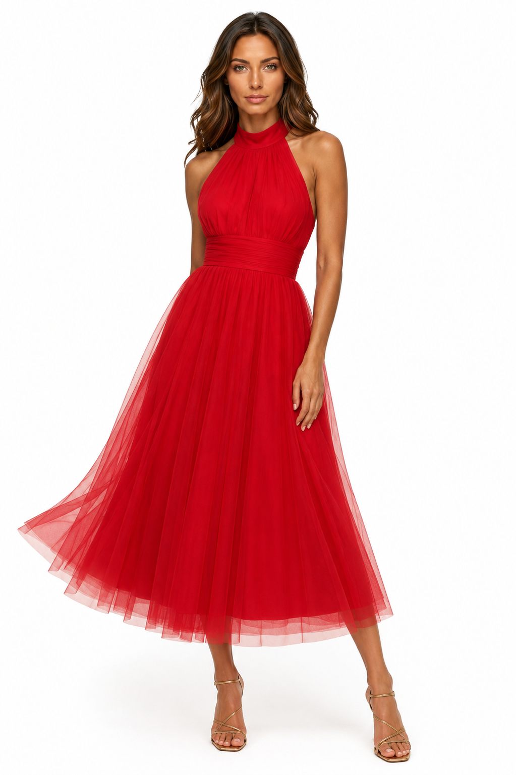 Loovay Aurelisse Jurk, Halter Maxi Design