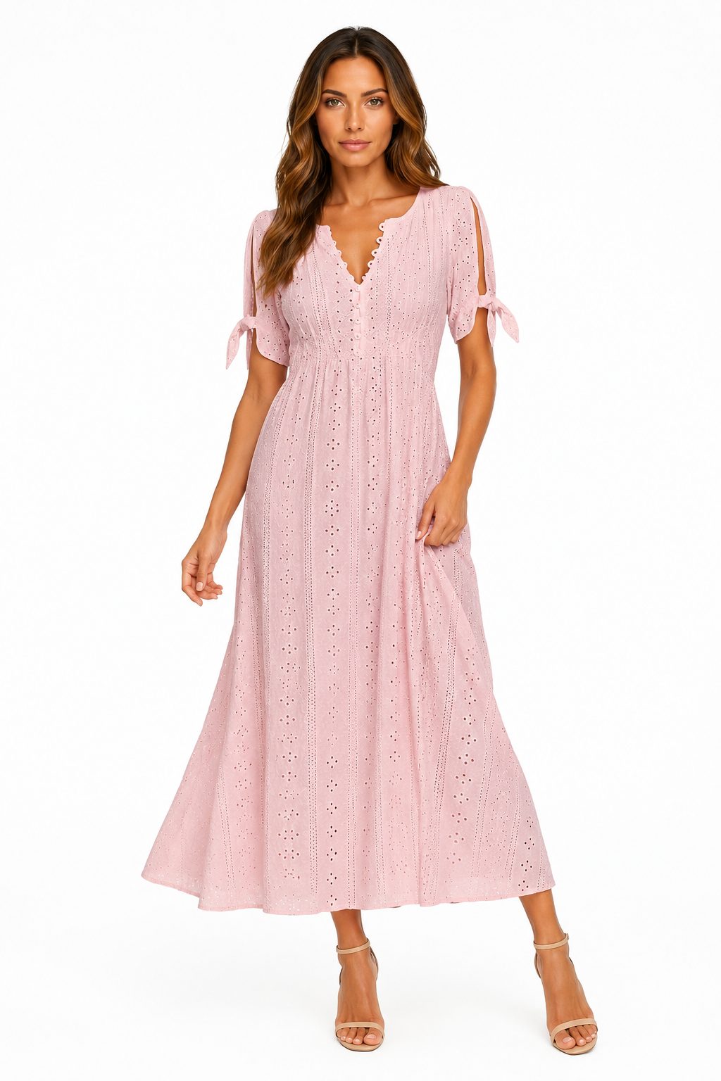 Loovay Soléa Jurk, Boho Maxi V-Hals Design