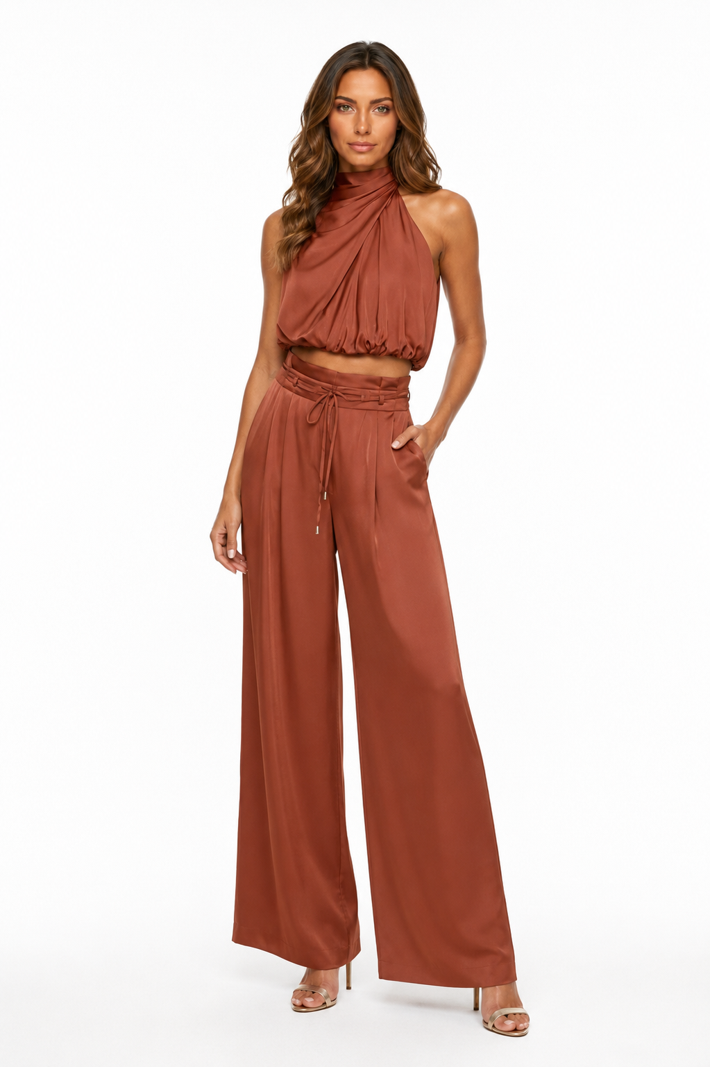 Loovay Virella Set, Haltertop Co-ord Design
