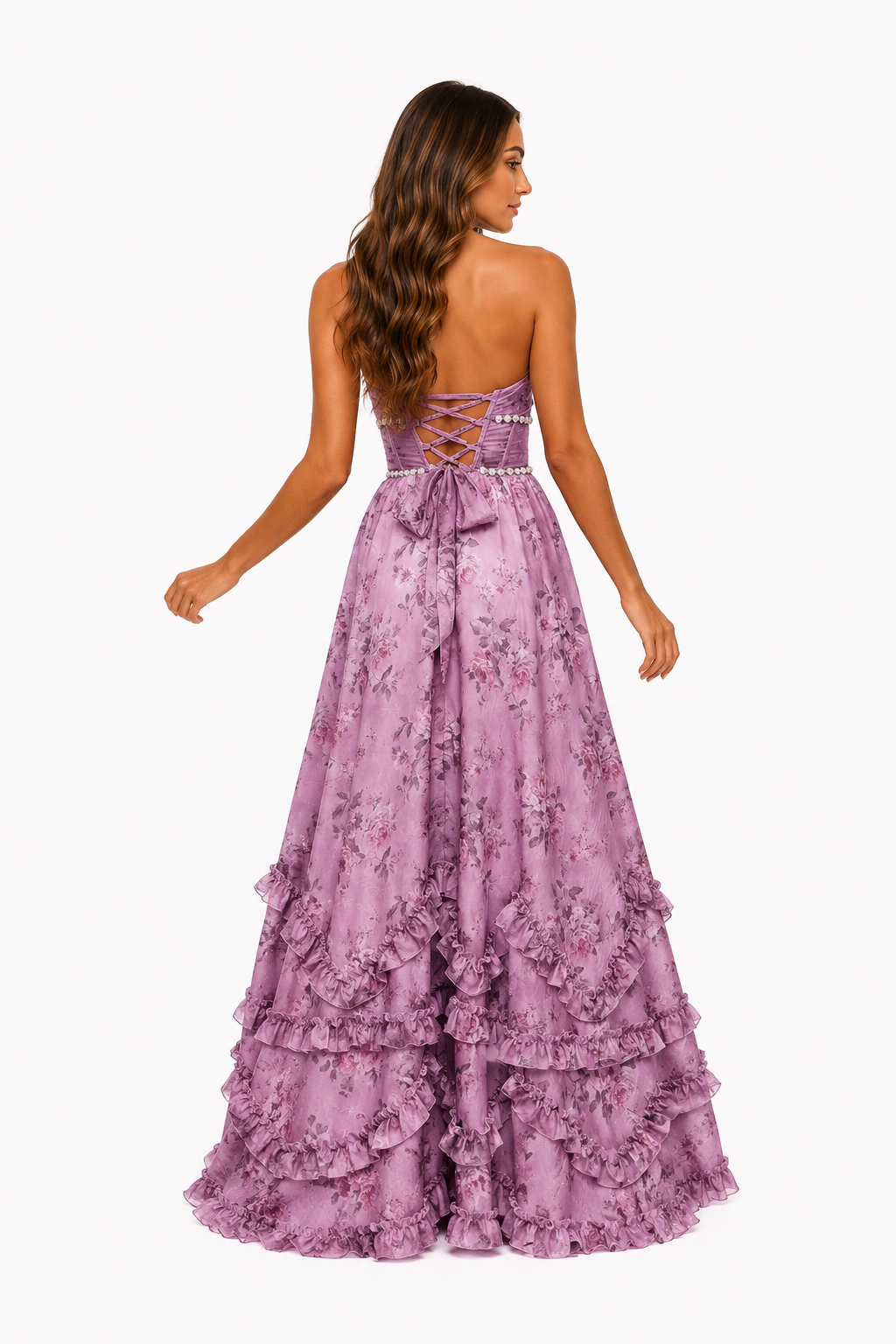 Loovay Zafira Jurk, Halterneck Maxi Design