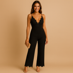 Evelyne – De jumpsuit die luxe kant laat spreken