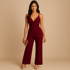 Evelyne – De jumpsuit die luxe kant laat spreken