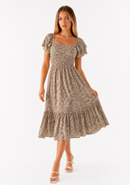 Loovay Clairisse Jurk, Elegante Midi Design