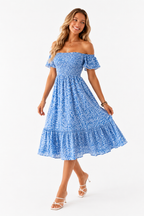 Loovay Clairisse Jurk, Elegante Midi Design