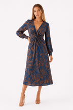 Loovay Mirelle Jurk, Print Midi Design