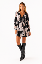 Loovay Florenza Jurk, Bloemenprint Mini Design