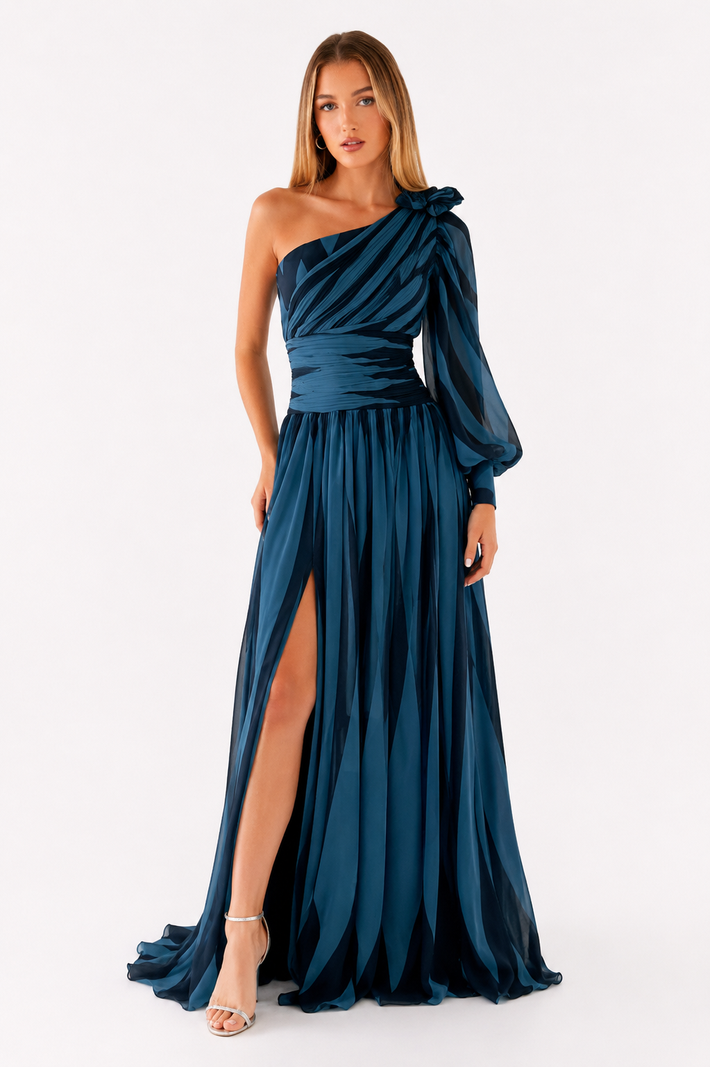 Loovay Aurélia Jurk, One Shoulder Maxi Design