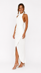 Loovay Isaline Jurk, Plissé Maxi Design