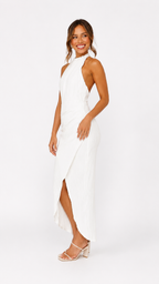 Loovay Isaline Jurk, Plissé Maxi Design