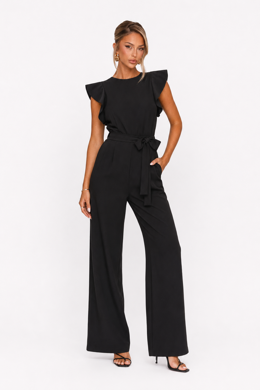 Loovay Annoria Jumpsuit, Wide Leg Design
