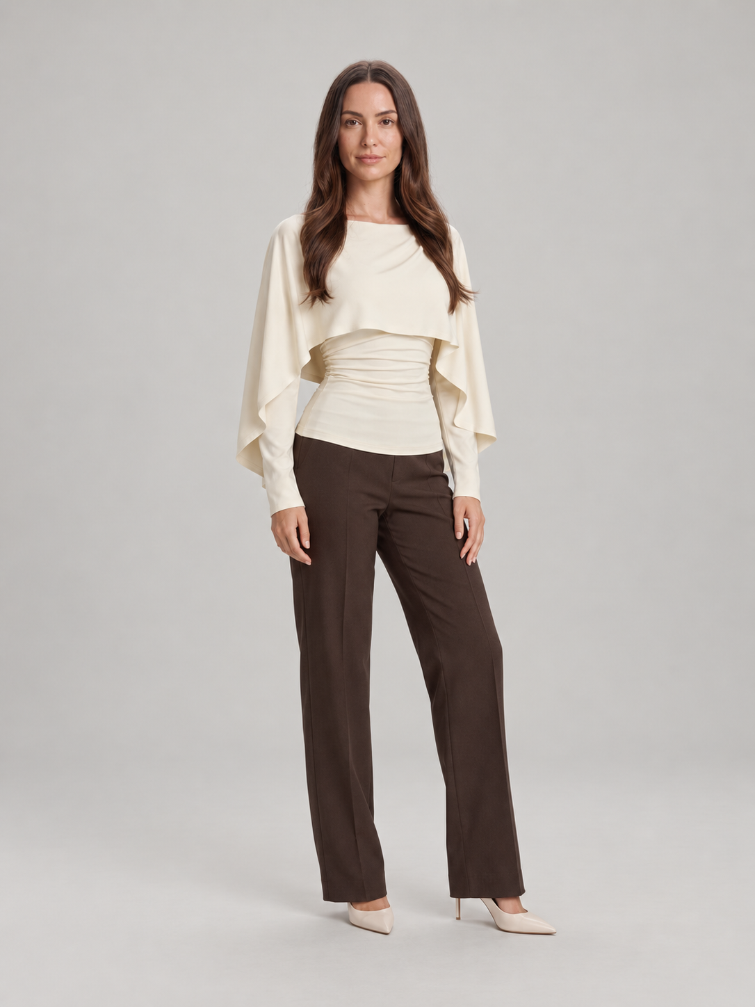 Loovay Solenne Cape Top