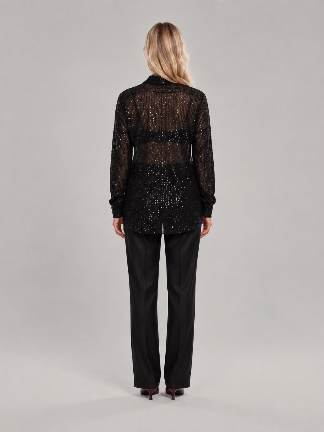 Loovay Virelle Pailletten Blouse