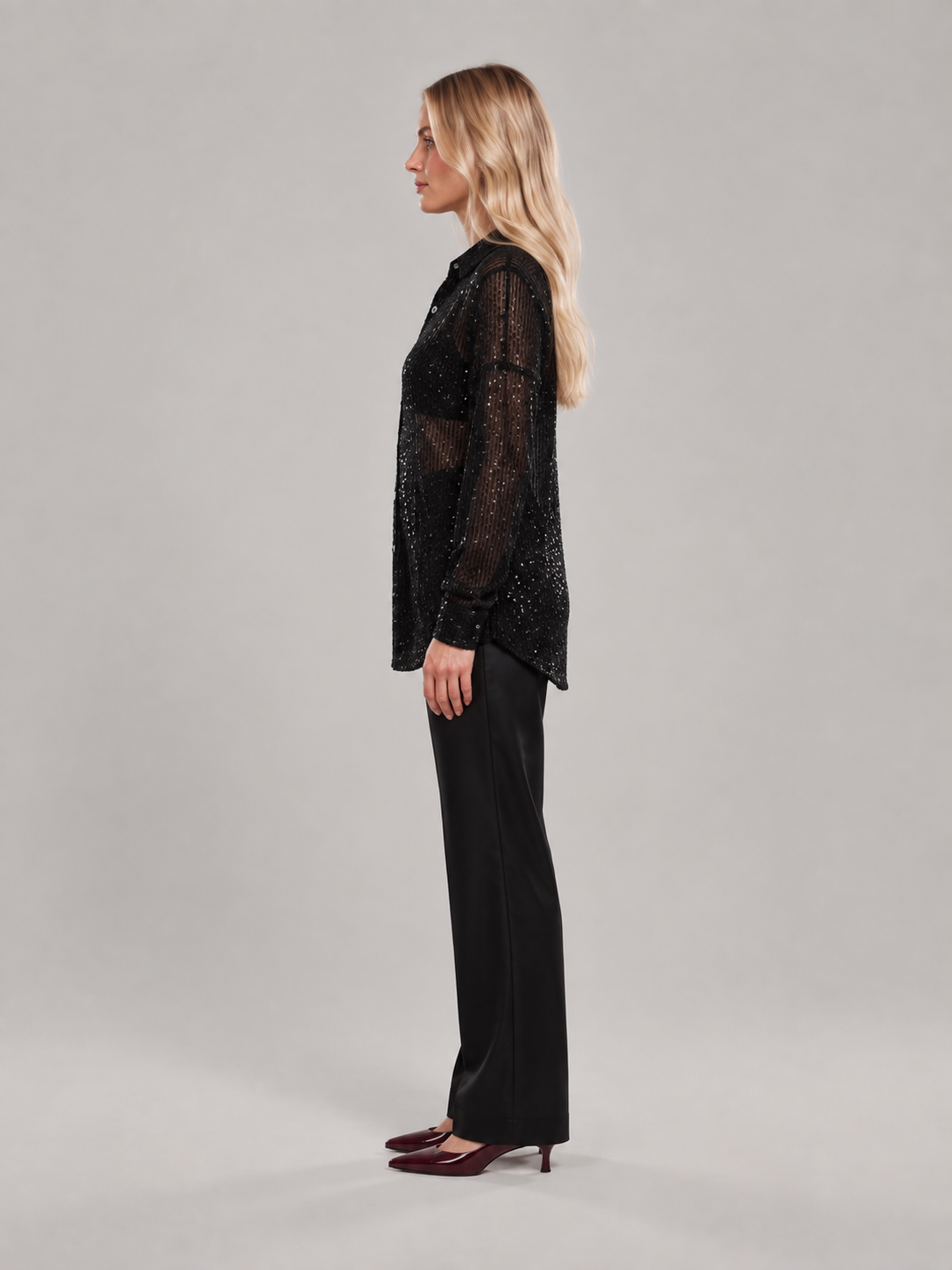Loovay Virelle Pailletten Blouse