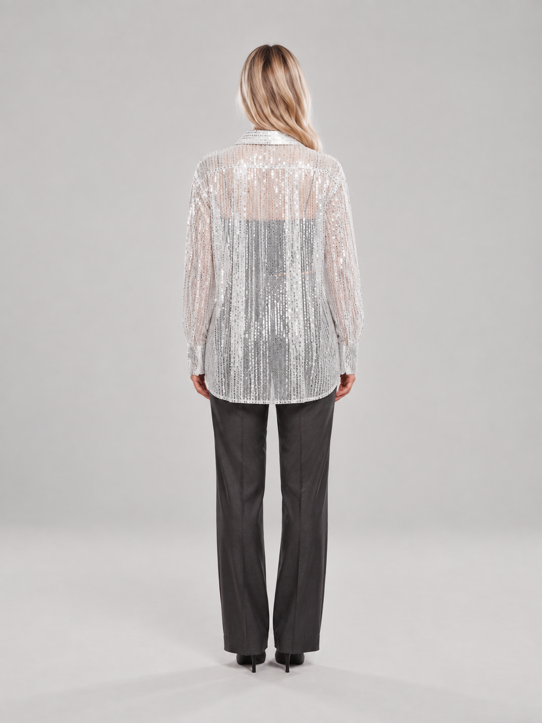 Loovay Virelle Pailletten Blouse
