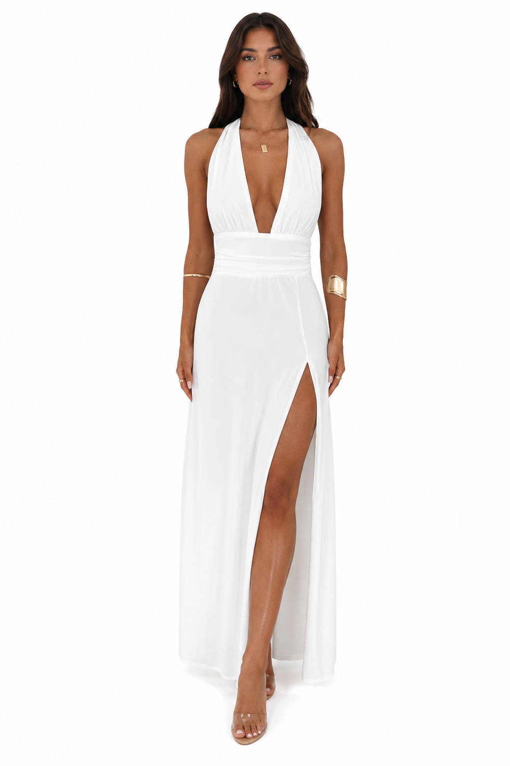 Loovay Aurélise Jurk, Maxi Split Design