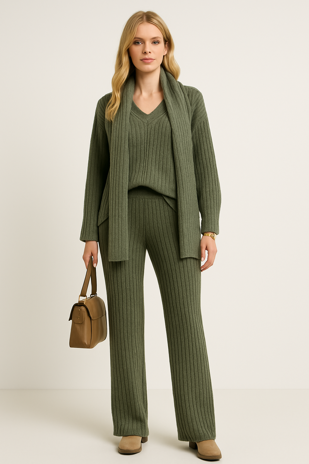 Loovay Ember, Driedelige Gebreide Lounge Set