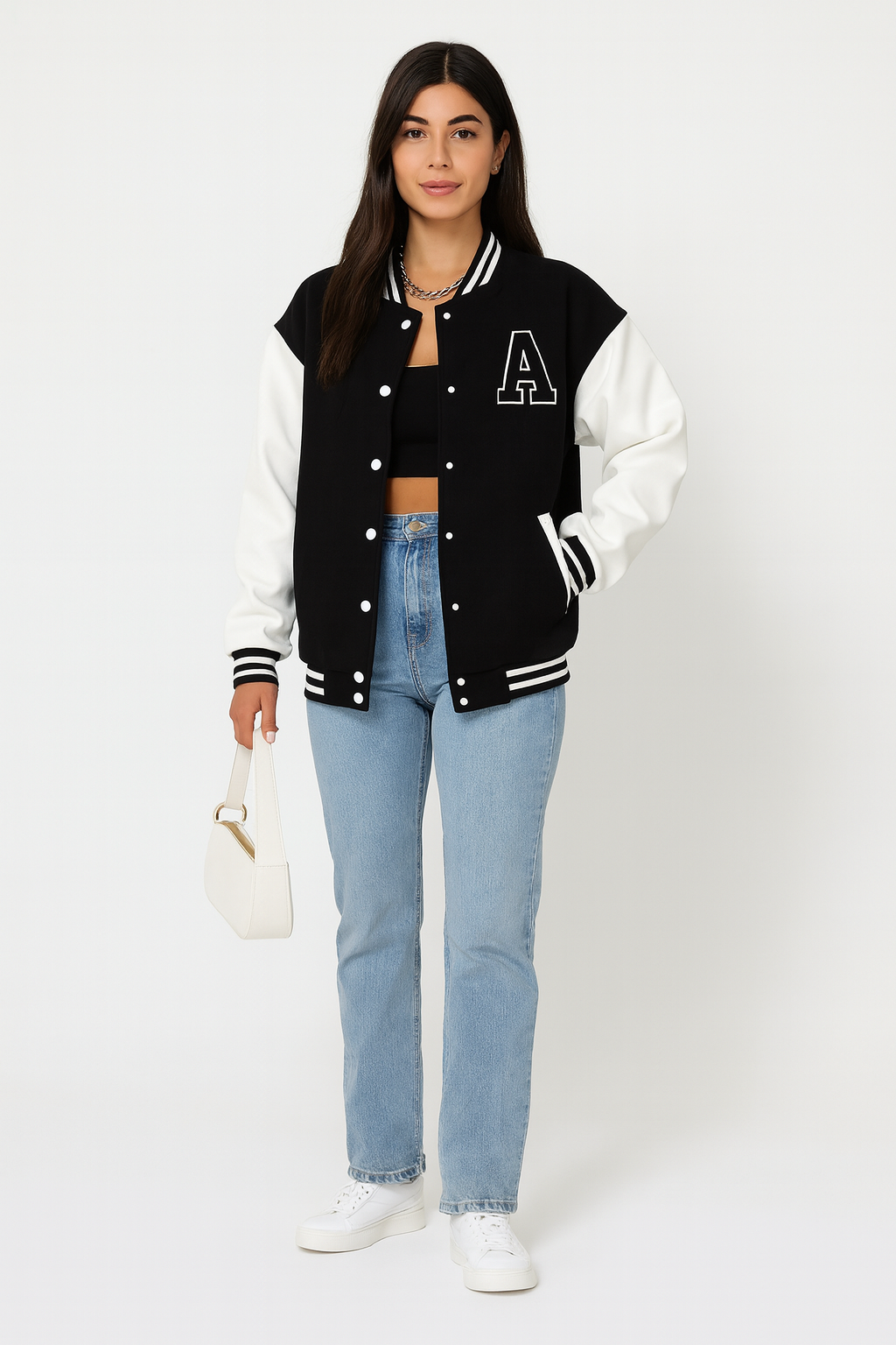 Loovay Amber Jacket, Varsity Letterman Design