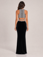 Loovay Elarisse Strass Feestset met Maxi Rok