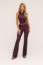 Loovay Novelle Set, Flared Tweedelig