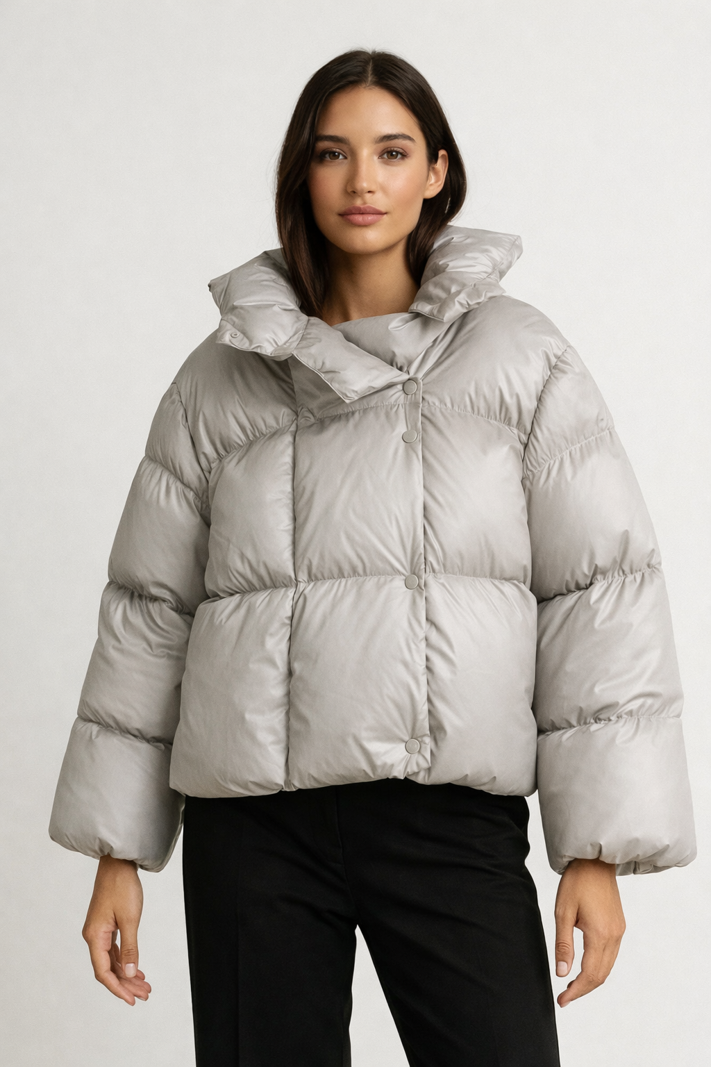 Loovay Vault, Kort Pufferjack met Oversized Kraag