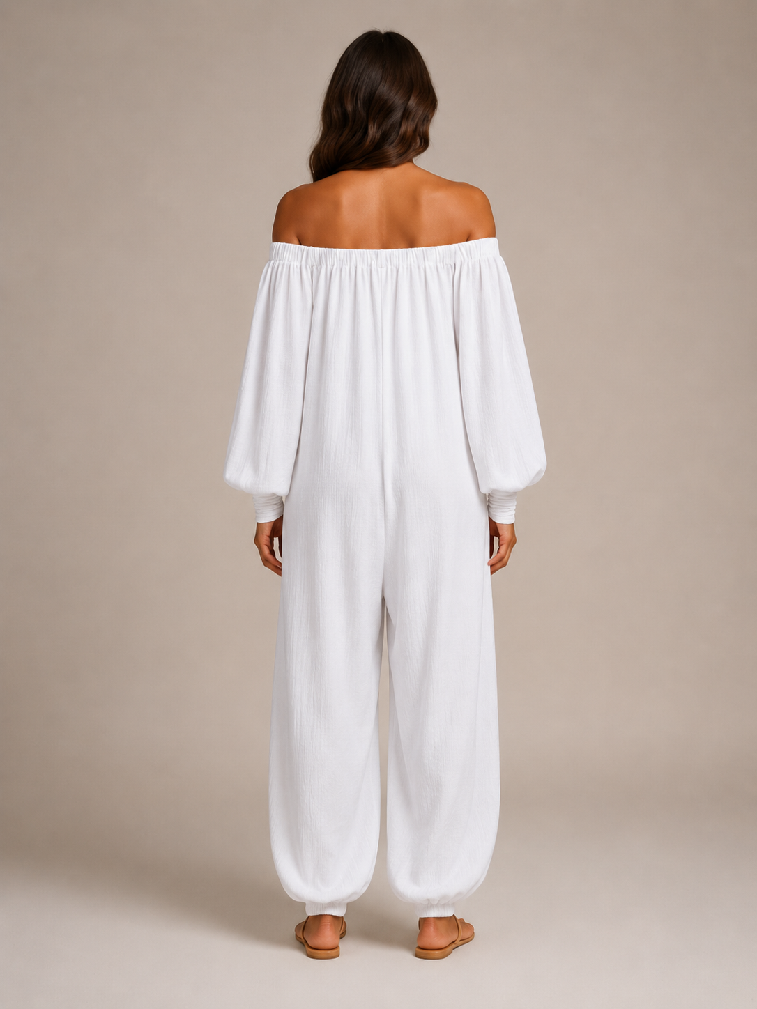 Loovay Swaya Off-Shoulder Jumpsuit, Ruime Pasvorm