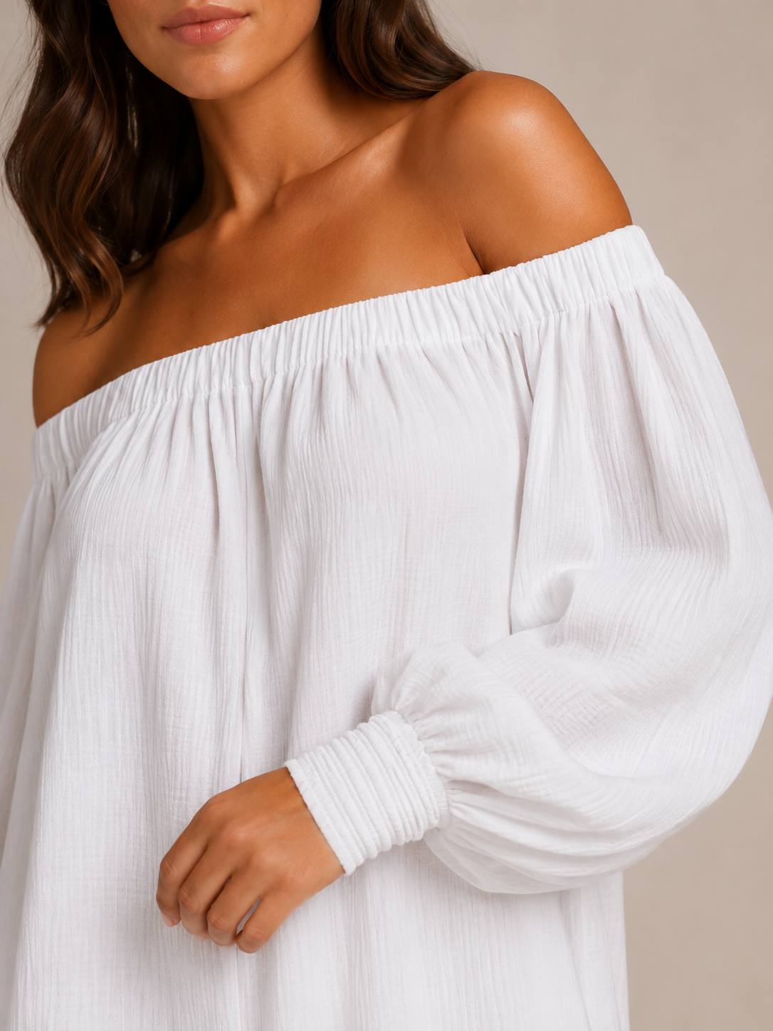 Loovay Swaya Off-Shoulder Jumpsuit, Ruime Pasvorm