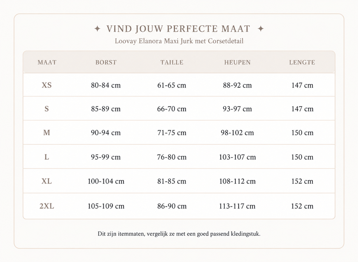 Loovay Elanora Maxi Jurk met Corsetdetail