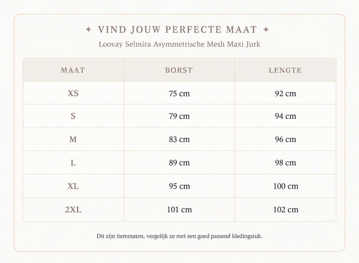 Loovay Selmira Asymmetrische Mesh Maxi Jurk
