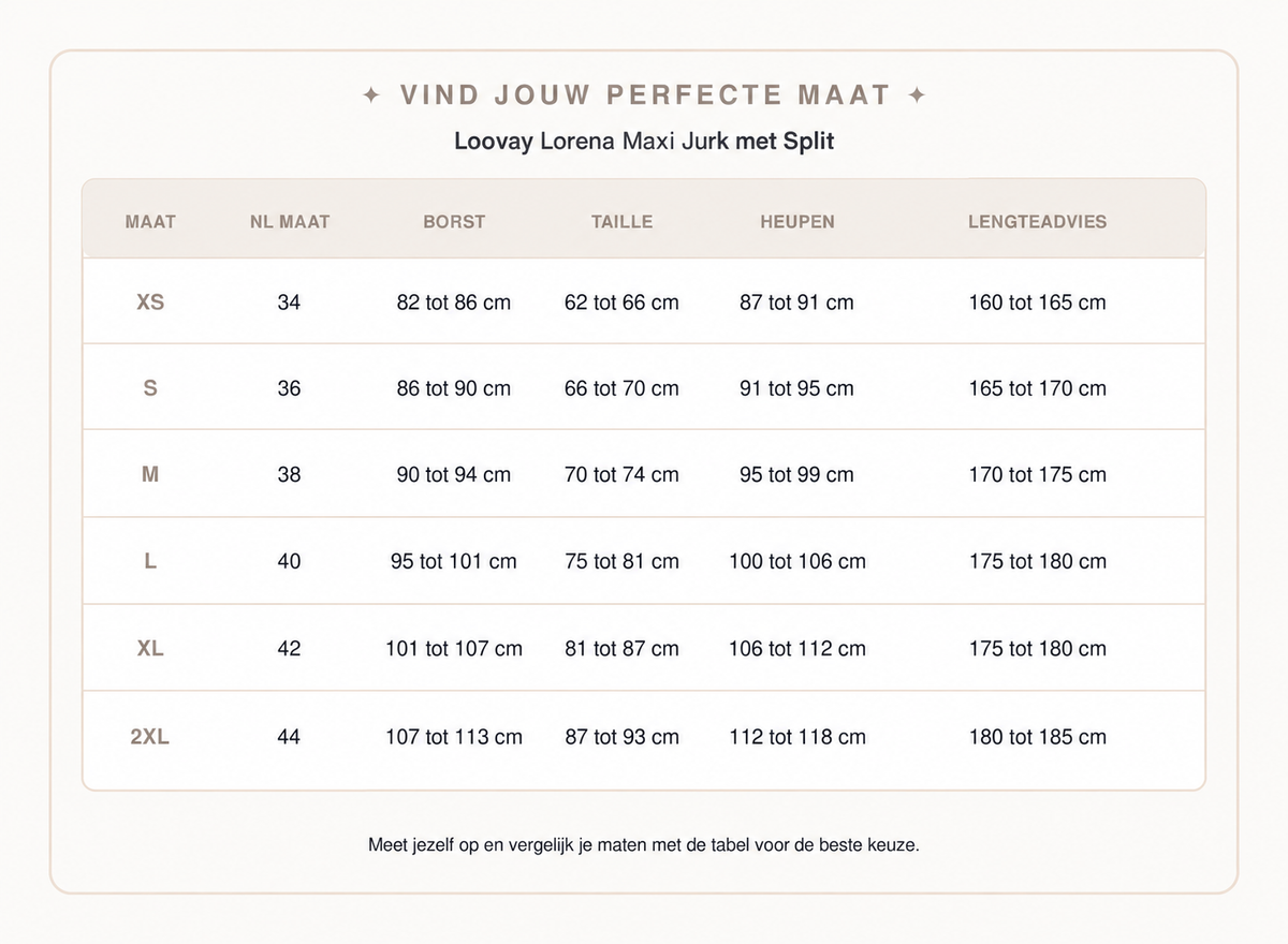Loovay Lorena Maxi Jurk met Split