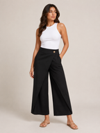 Loovay Nivelle Katoenen Broek met Elastische Taille