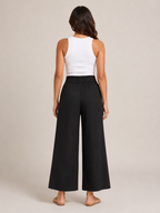 Loovay Nivelle Katoenen Broek met Elastische Taille