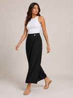 Loovay Nivelle Katoenen Broek met Elastische Taille