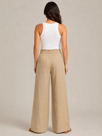 Loovay Nivelle Katoenen Broek met Elastische Taille