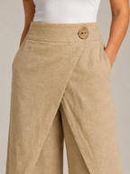 Loovay Nivelle Katoenen Broek met Elastische Taille