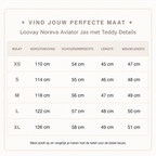 Loovay Noreva Aviator Jas met Teddy Details