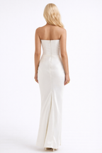 Loovay Sculpt, Strapless Maxi-Jurk met Corsetdetails