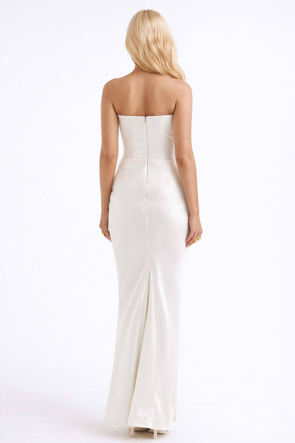 Loovay Sculpt, Strapless Maxi-Jurk met Corsetdetails