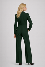 Loovay Rhea Jumpsuit, Elegante V Hals