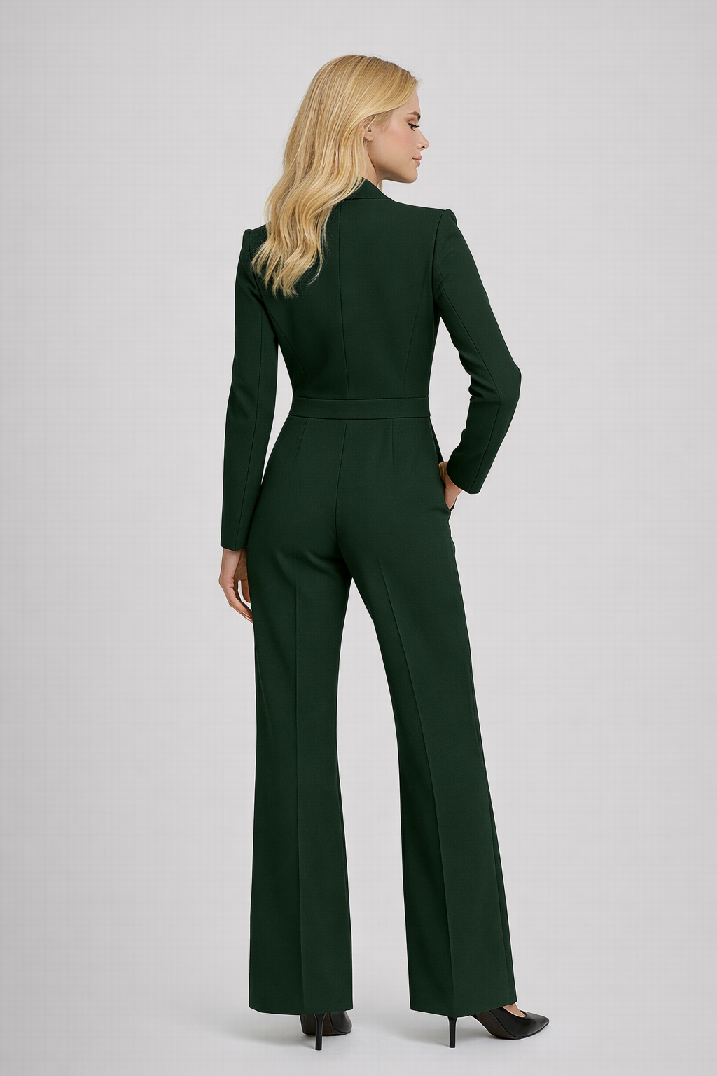 Loovay Rhea Jumpsuit, Elegante V Hals