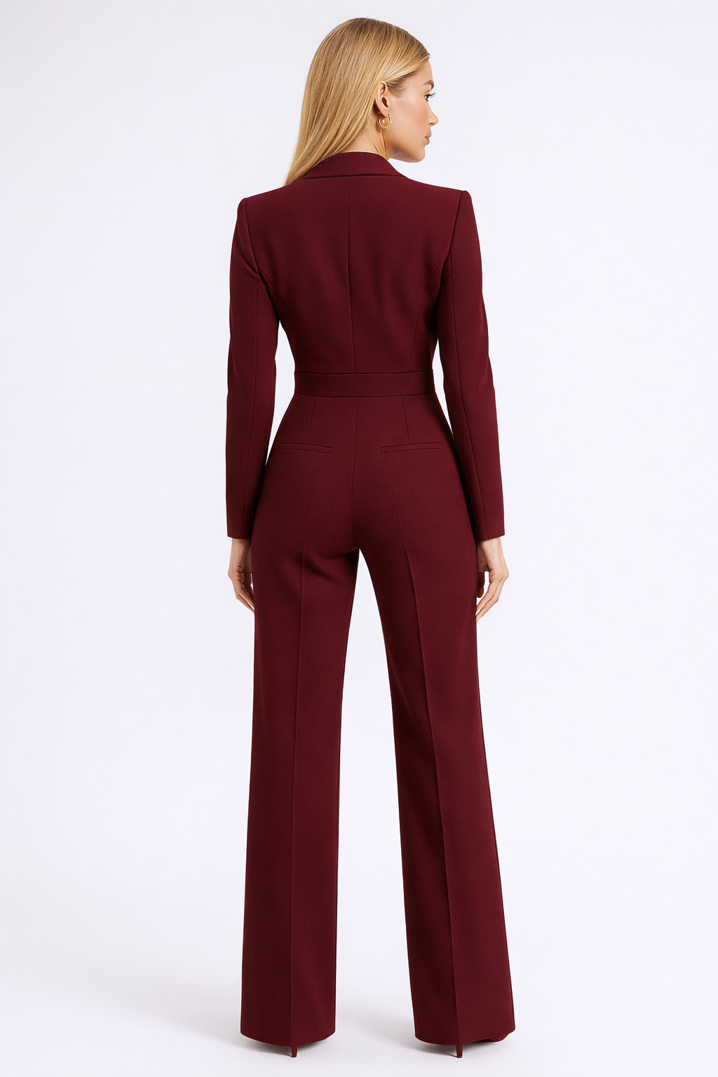 Loovay Rhea Jumpsuit, Elegante V Hals