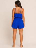Loovay Alenise Korte Jumpsuit met Gerimpeld Bovenstuk