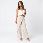 Loovay Cropped Broek, Hoge Taille Pasvorm
