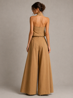 Loovay Zarevia Halterset met Wide Leg Broek
