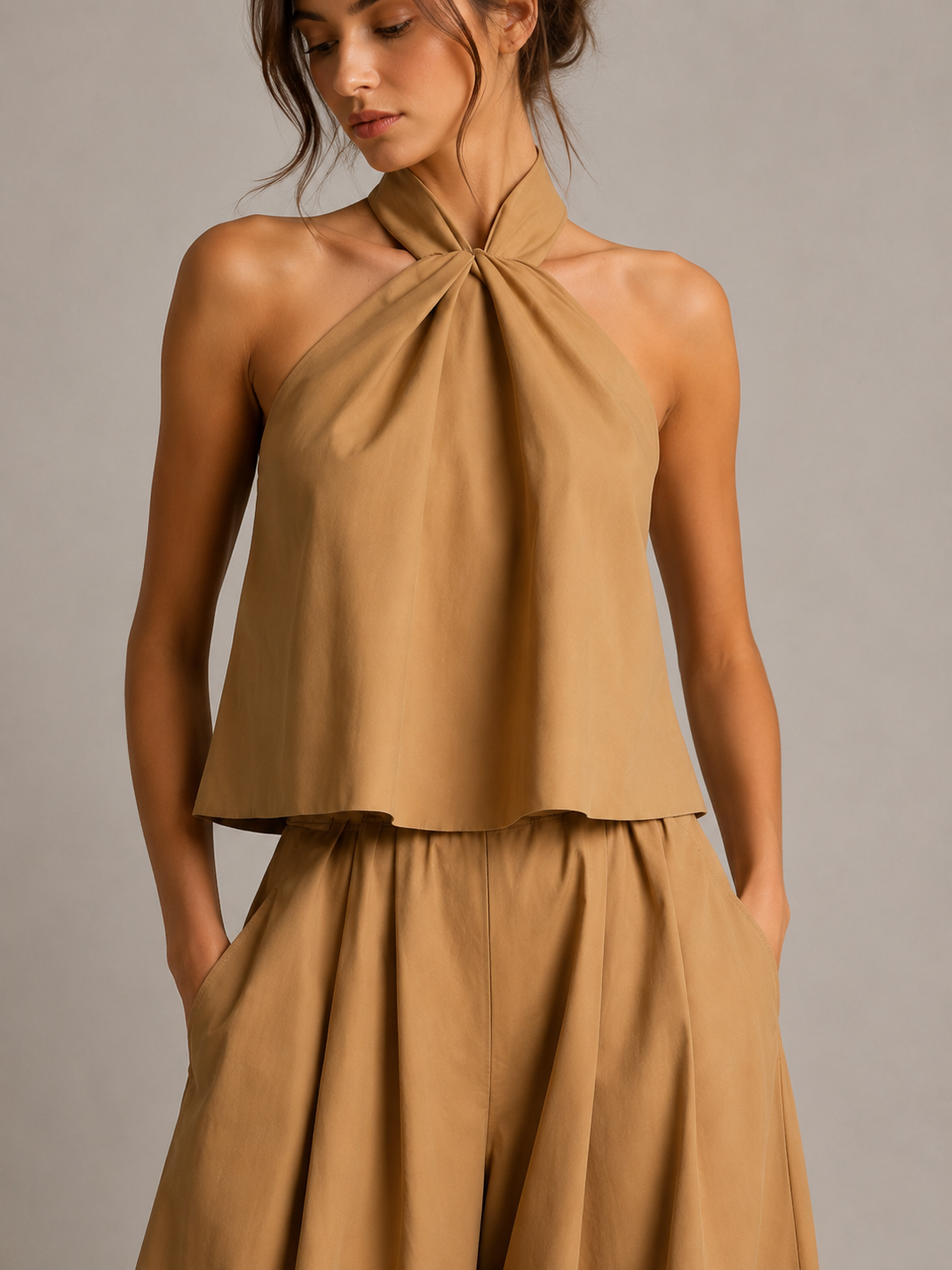 Loovay Zarevia Halterset met Wide Leg Broek
