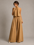 Loovay Zarevia Halterset met Wide Leg Broek
