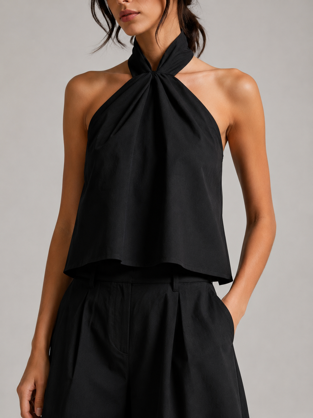 Loovay Zarevia Halterset met Wide Leg Broek