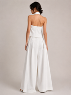Loovay Zarevia Halterset met Wide Leg Broek
