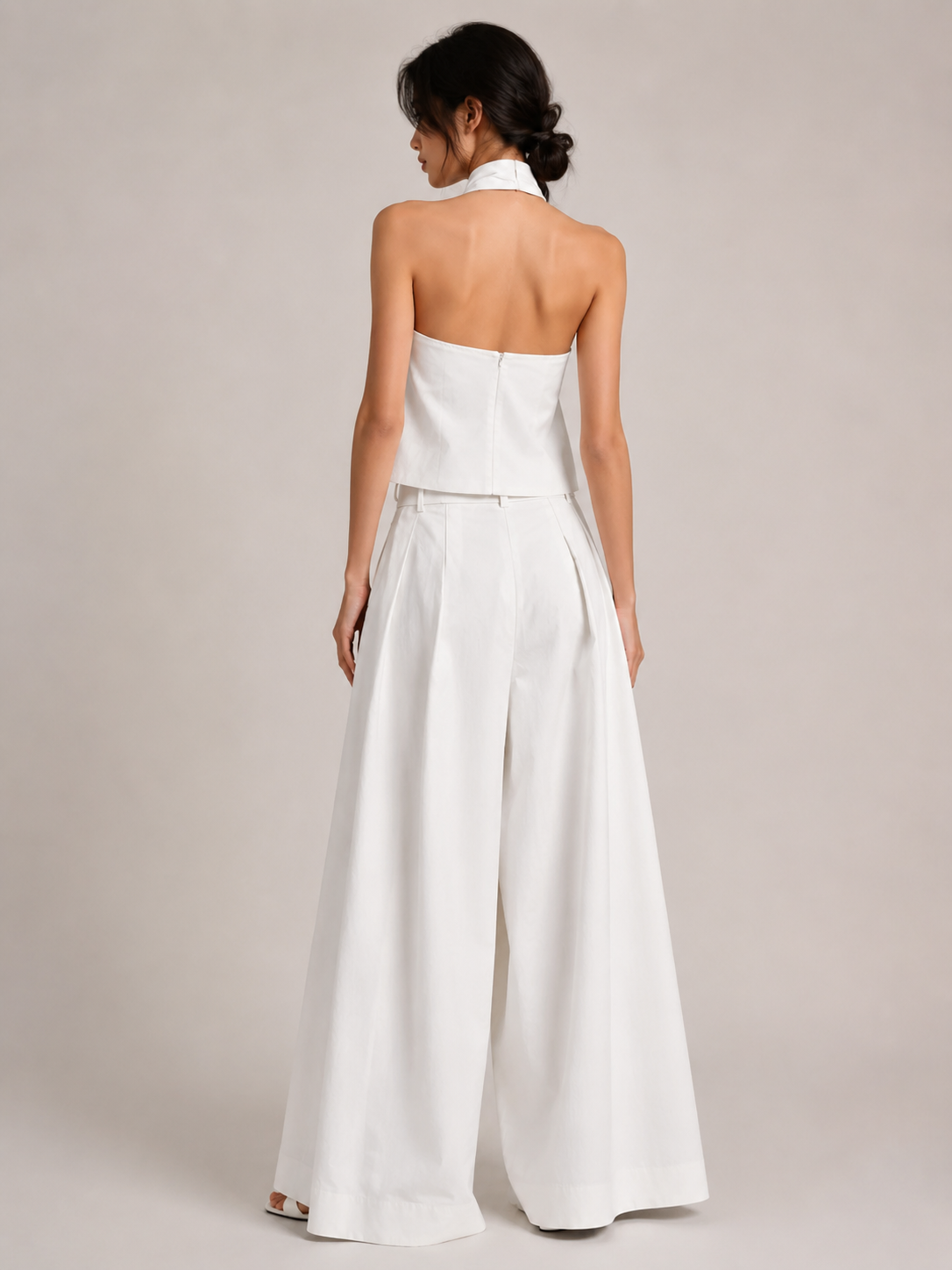 Loovay Zarevia Halterset met Wide Leg Broek