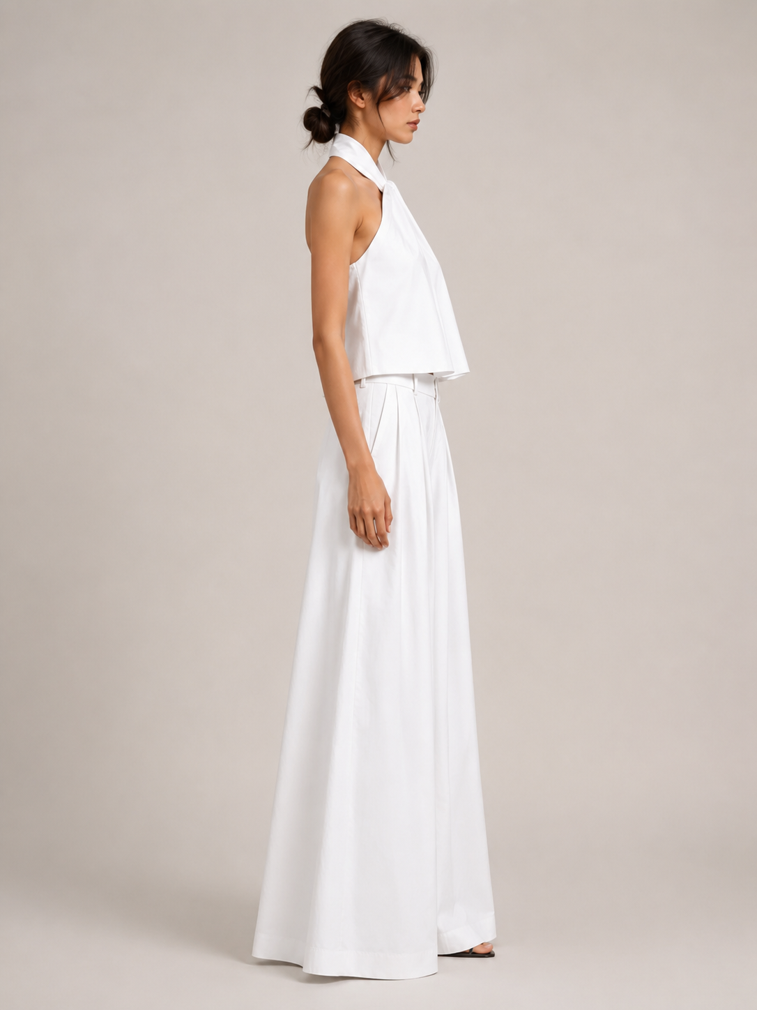Loovay Zarevia Halterset met Wide Leg Broek