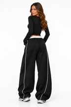 Loovay Riva Lounge Set met Wide Leg Broek